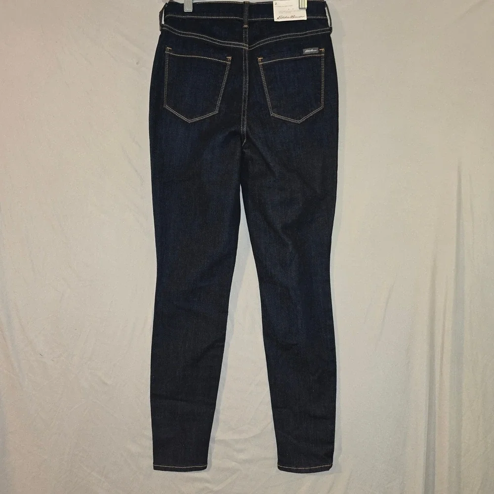Eddie Bauer Voyager Jeans 2 Women Dark Wash High Rise Skinny Sorbtek Stretch
